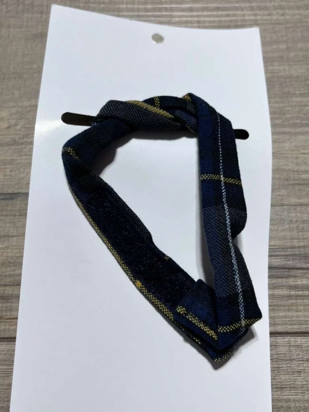 French Toast Boy's Adjustable Plaid Necktie Sizes 8-12 Blue Gold Plaid